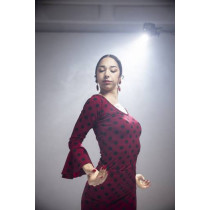 Top Flamenco Agua Davedans rot/schwarx Size M