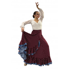 Flamenco Wickelrock - ONE SIZE - Verschiede Farbkombinationen und 2 Länge zur Auswahl