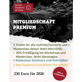 Mitgliedschaft Premium Círculo Flamenco de Viena 2026