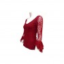 amay Flamenco Oberteil aus Spitze rot